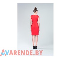 Прокат красного платья Calvin Klein с реверсами в Минске