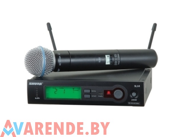 Прокат радиомикрофона Shure SLX24/Beta58A в Минске - 1/1