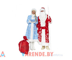 Костюм Деда Мороза красного цвета напрокат в Минске